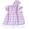 Delight  - 100% Turkish Cotton Lightweight Child's Hooded Beach Cover Up With Fringe