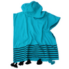 Capri - Child's Terry-lined Hooded Beach Coverup with Pom Poms