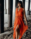 Carmen - 100% Turkish Cotton Beach Dress with Fringe